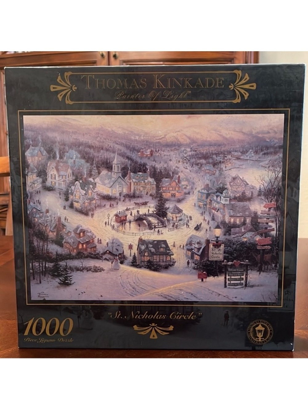 Thomas Kinkade New Factory Sealed 3310-5 "St. Nicholas Circle" 1000 pc Puzzle